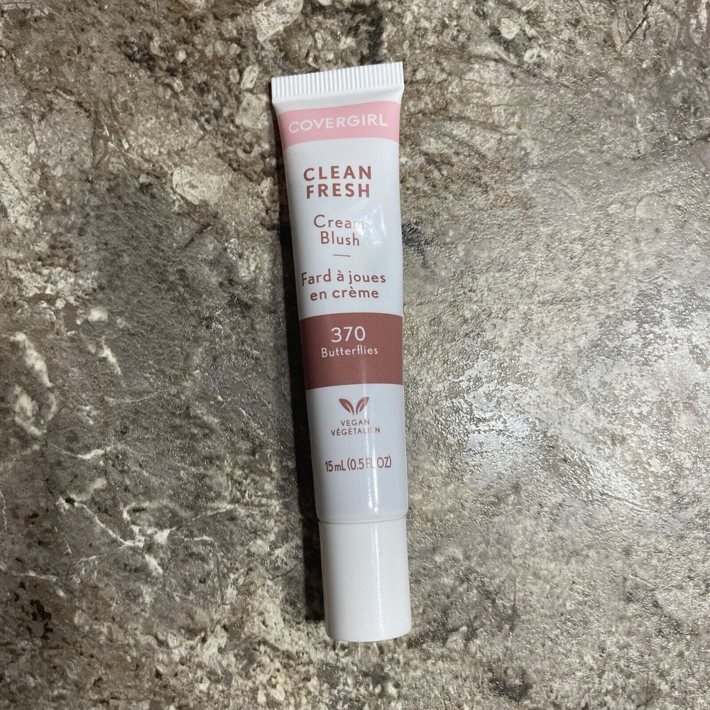 CoverGirl Clean Fresh Cream Blush #370 Butterflies - Vegan & NO Talc - 15mL
